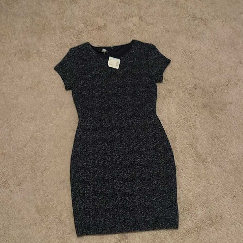 Navy blue with white dots